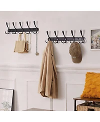 Yigii Heavy Duty 5-Tri Hook Wall Rack, Stainless Steel, Fits Many Rooms