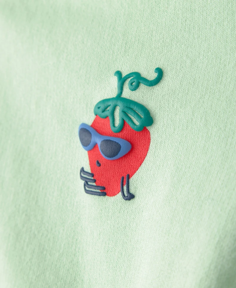 Carter's Girls' Toddler 2T-5T Strawberry French Terry Pull-On Sweatshirt