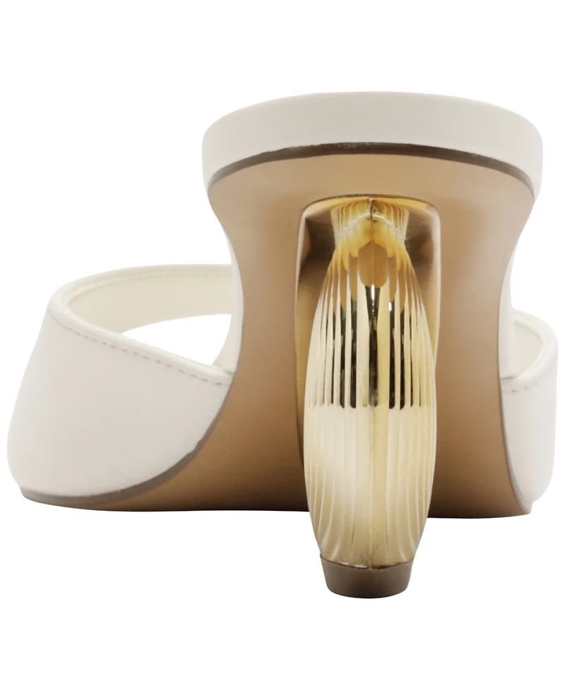 Arezzo Women's Leona Square Toe Wedge Sandals