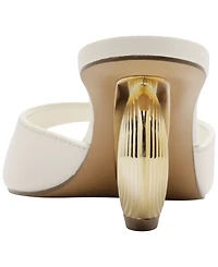 Arezzo Women's Leona Square Toe Wedge Sandals