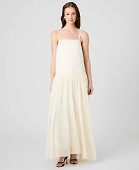 French Connection Women's Marina Silky Square Neck Maxi Dress