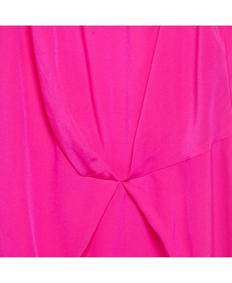 Pre-Owned Versace Women's Pink Silk Back Open Mini Dress