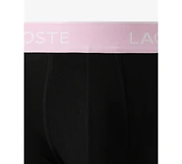 Lacoste Men's 3-Pack Regular-Fit Logo Waistband Trunk Underwear