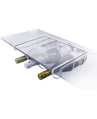 Sorbus Fridge Wine Rack- Refrigerator Bottle Rack Holds 3 Bottles Wine