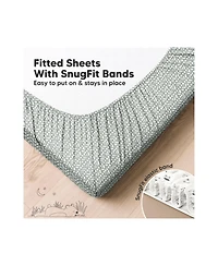 KeaBabies Lyra Muslin Crib Sheets for Boys, Girls, 2pk 52x28 Cotton Baby Mattress Fitted, Soft, Breathable