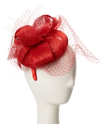 August Hats Sinamay Bow Net Fascinator Hat