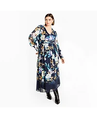 City Chic Women's Plus Selena Print Maxi Dress