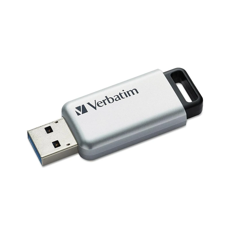 Verbatim 98665 32 Gb Store 'n' Go Secure Pro Usb Flash Drive with Aes 256 Encryption - Silver