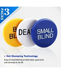 Gse Games & Sports Expert 2" Small Blind, Big Blind, Dealer Puck Buttons