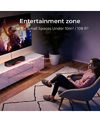 Ultimea 2.1ch Compact Sound Bar for Tv, 3-Inch Built-in Subwoofer, App Control, 120W Peak Power, Bluetooth 5.4 Tv Sound Bar, Poseidon M20