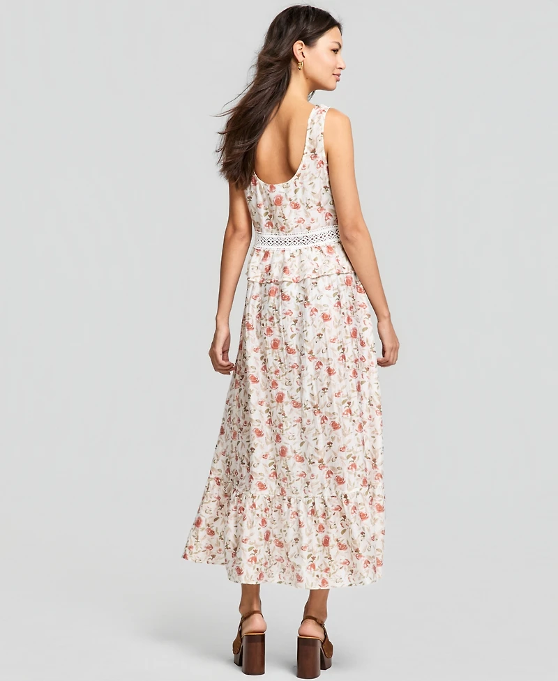 And Now This Women's Corset Peplum Maxi Dress, Macy's Exclusive