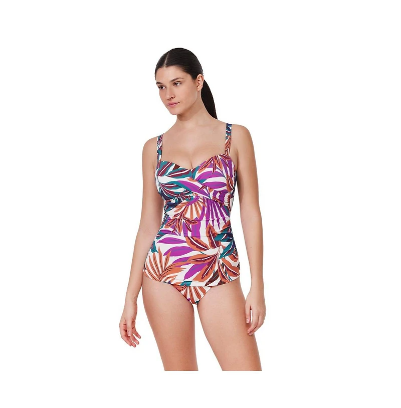 Gottex Women's Plantopia D-Cup Supportive Tankini Swim Top