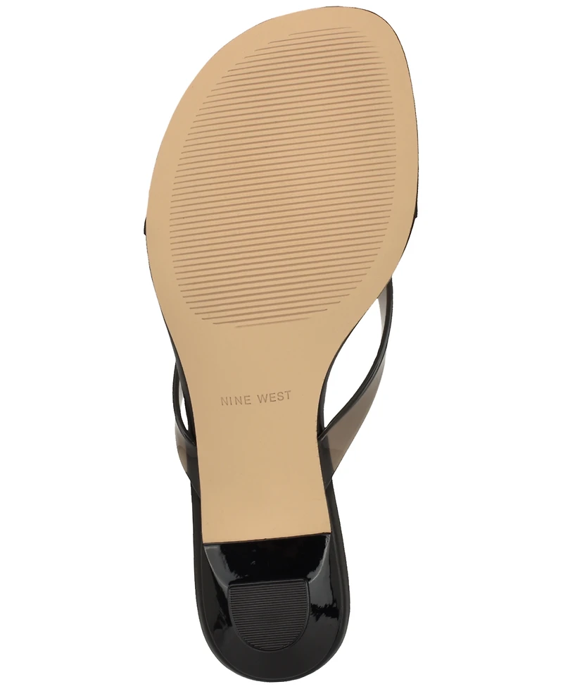 Nine West Women's Crisee Slip-On Kitten Heel Dress Sandals