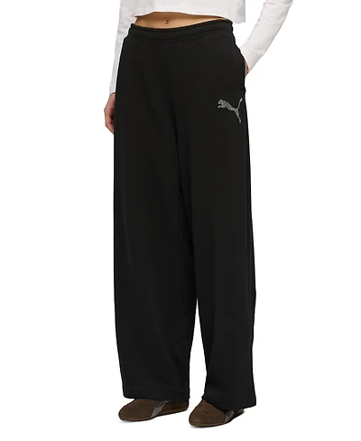 Puma Women's Bedazzled Slouchy Knit Pants