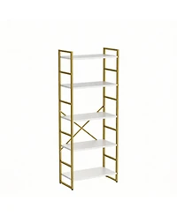 Yigii 5 Tier Bookshelf for Bedroom/Living Room