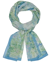 Karl Lagerfeld Paris Watercolor Garden Chiffon Scarf