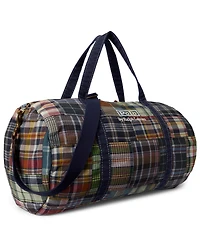 Polo Ralph Lauren Men's Patchwork Madras Canvas Duffel Bag