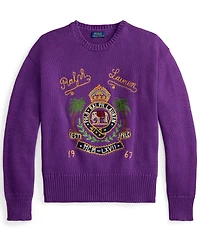 Polo Ralph Lauren Men's Crewneck Embroidered Knit Sweater