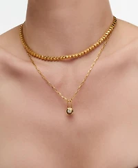 Oak & Luna Lock & Luna Charm with Round Cut Moissanite