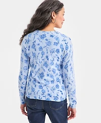 Style & Co Women's Printed Button-Front Cardigan, Macy's Exclusive