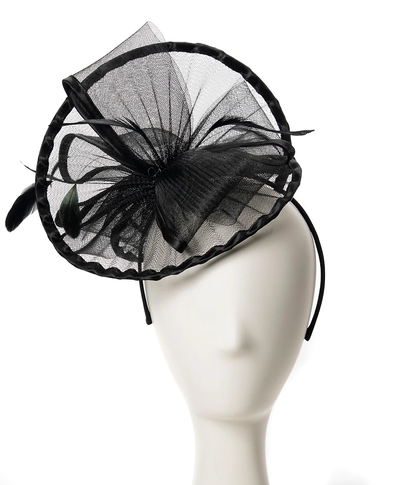 August Hats Sheer Pleated Fascinator Hat