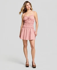 And Now This Women's Striped Ruffle-Trim Mini Dress, Macy's Exclusive