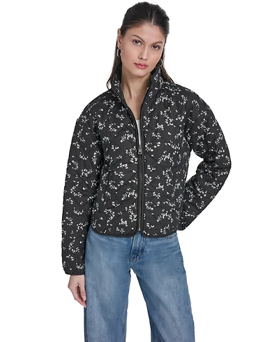 Levi's Women's Quilted Short Liner Zipper Jacket