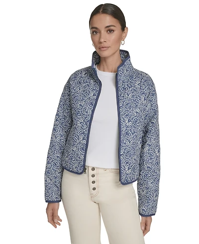 Levi's Women's Quilted Short Liner Zipper Jacket
