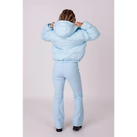 Women's Ice Blue Chic Puffer Jacket