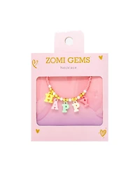 Zomi Gems Girls Happy Pink Bead Necklace