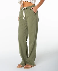 Roxy Women's Sunset Dream Mid-Rise Twill Pants