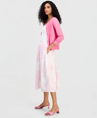 T Tahari Women's Pull-On Midi Skirt