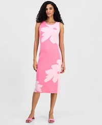 T Tahari Women's Sleeveless Sweater Dress