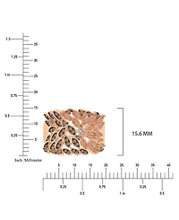 Macy's Morganite Blossom (1.02 ct. t.w.) & Cubic Zirconia (0.73 ct. t.w.) Ring in 14k Rose Gold Over Sterling Silver