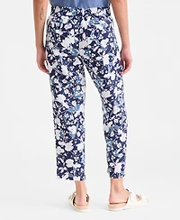 Charter Club Women's 100% Linen Pleated-Front Tapered Pants, Macy's Exclusive