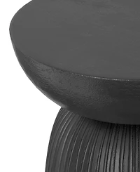 Simpli Home Boyd 13" Mango Wood Solid Line Accent Table