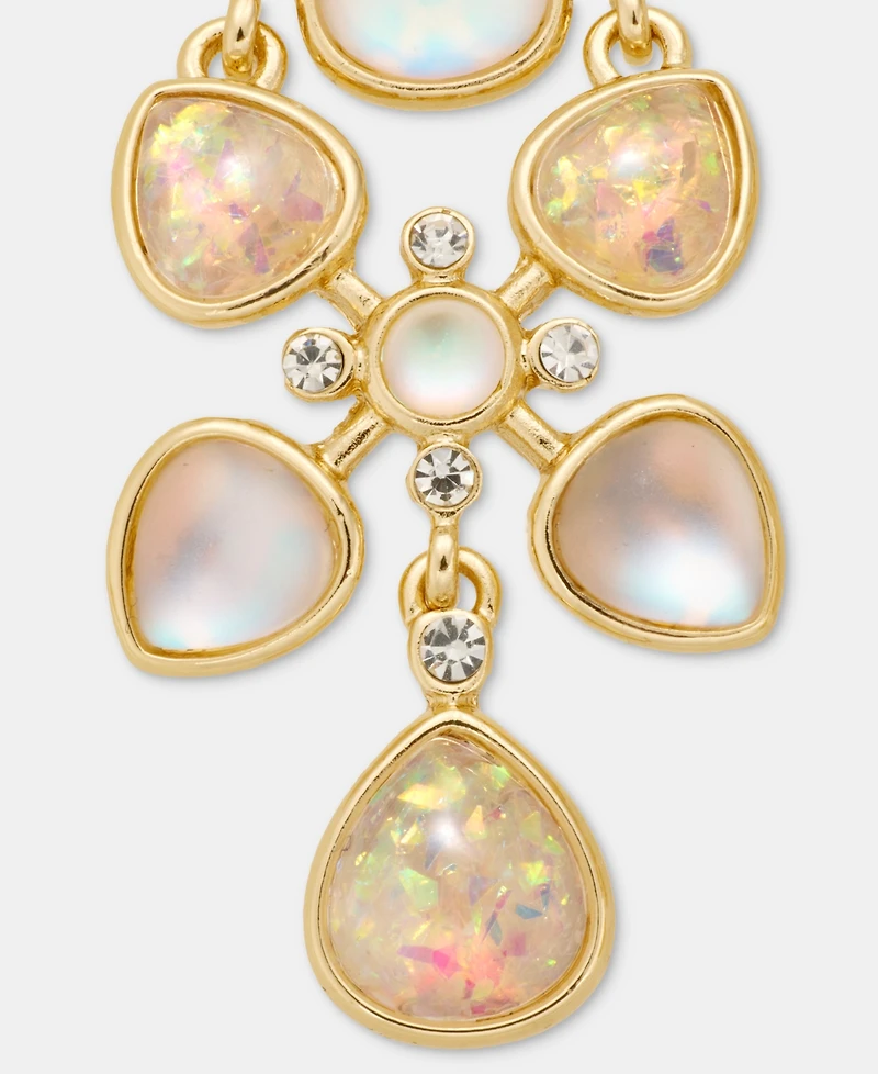 lonna & lilly Teardrop Stone Chandelier Earrings