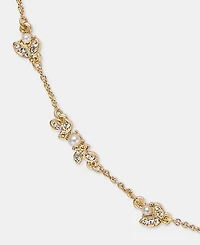 Marchesa Crystal & Imitation Pearl Station Necklace, 16" + 3" extender