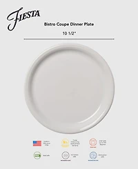 Fiesta Lavender Bistro Coupe Dinner Plate, 10.5"