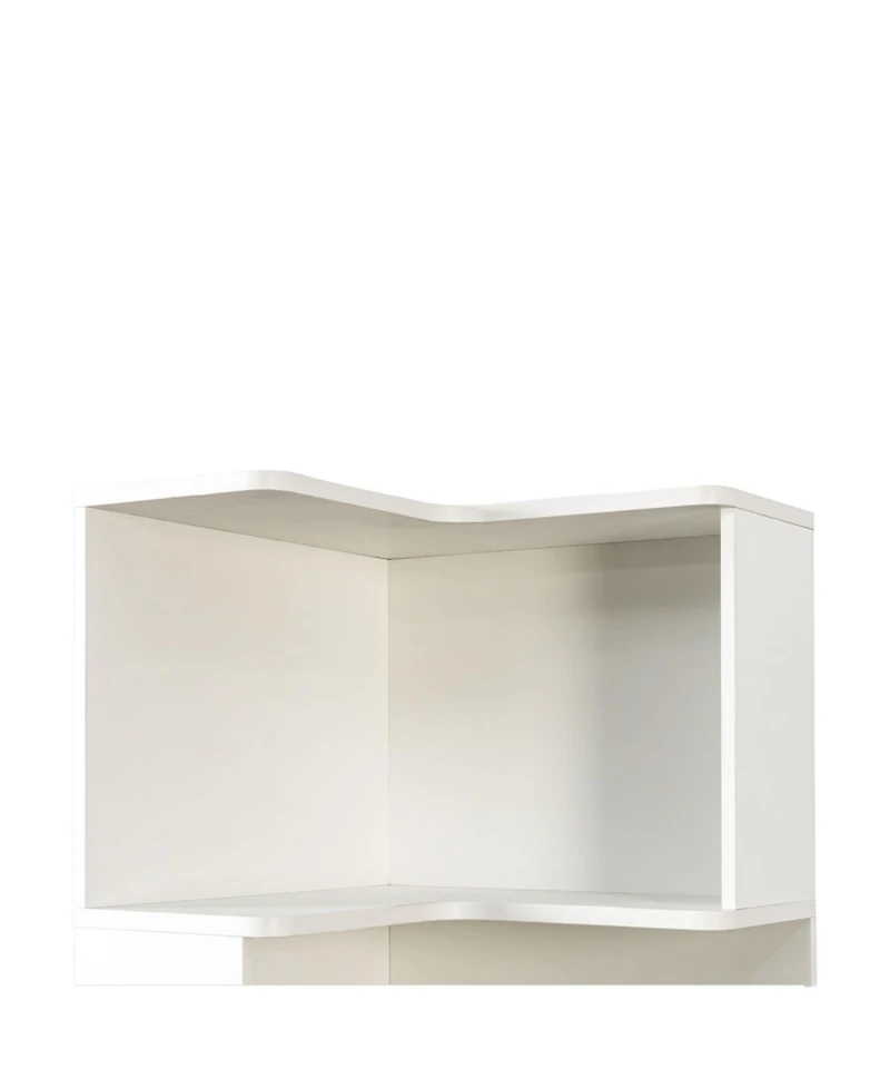 Streamdale Furniture 5-Tier Corner Bookshelf with Led Lights