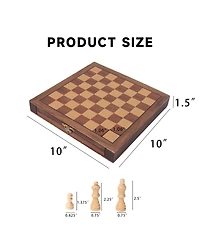 Gse Games & Sports Expert 10" Magnetic Chess Game Set with Drawers
