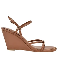 Guess Women's Devve Strappy "G" Dressy Wedge Heel Sandals