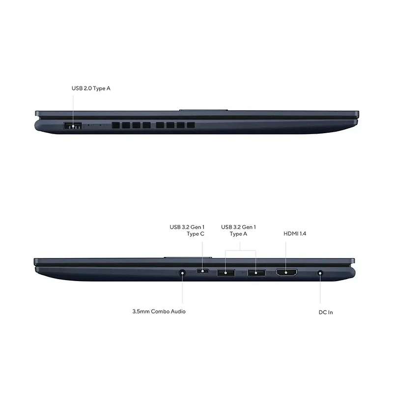 Asus 15.6" Touchscreen Laptop Intel Core i7 1355U 16GB Ram Integrated Graphics 1TB Ssd Windows 11 Full Hd Ips Display - Quiet Blue