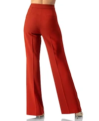 Ivonne Women's Semi-Flared Trousers
