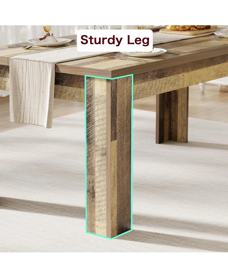 Gaomon Kitchen Table 63in Dining Table for 4-6 Farmhouse Dinner Kitchen Table for Dining Room, Home Office