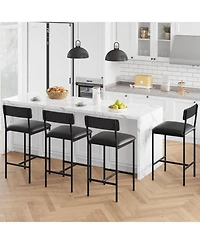 Gaomon Kitchen Table Bar Stools Set of 4 37 Inch Barstools for Dining Room, Home Office, Living Room