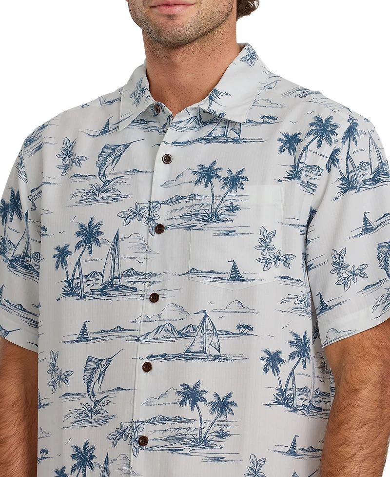 Quiksilver Waterman Men's Sail Away Short-Sleeve Shirt