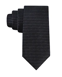 Calvin Klein Men's Grid Pattern Silk Tie
