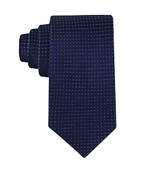 Calvin Klein Men's Grid Pattern Silk Tie