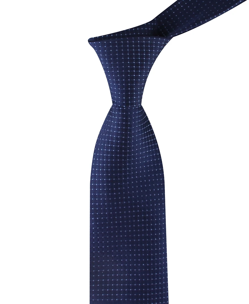 Calvin Klein Men's Grid Pattern Silk Tie